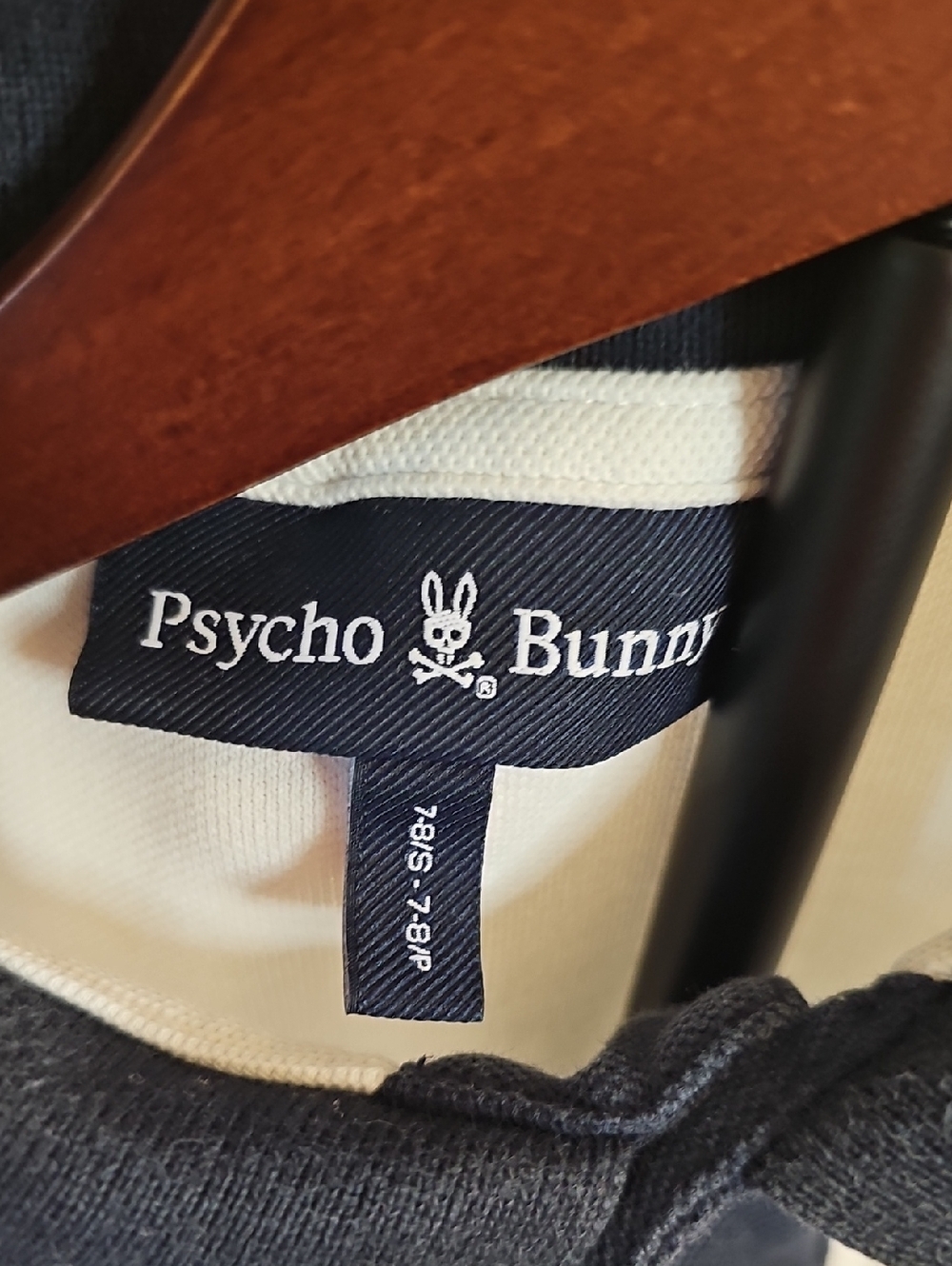 Psycho Bunny White Boys' Polo Shirt with Black And Pink Trim - Picture 2 of 12